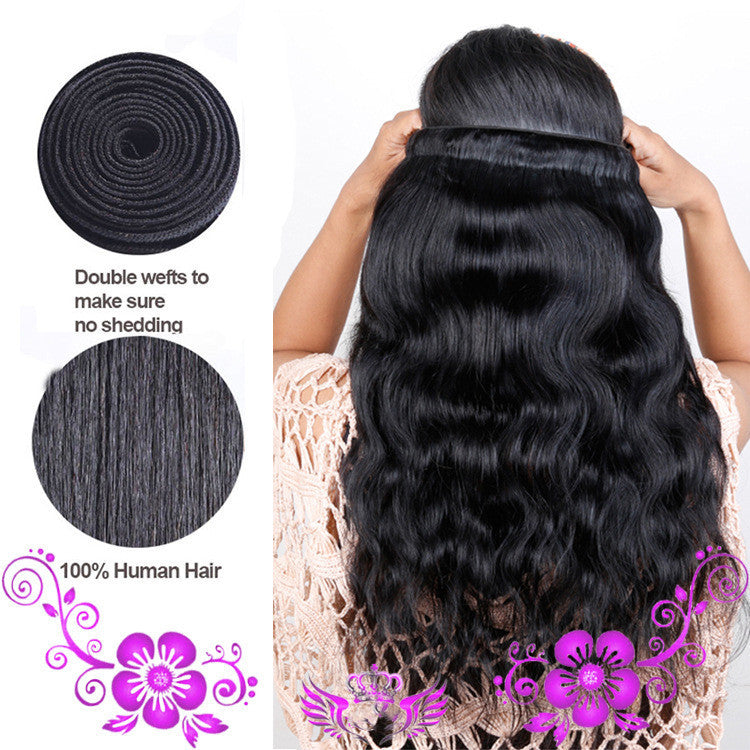 Peruvian virgin hair body wave Peru real human hair.