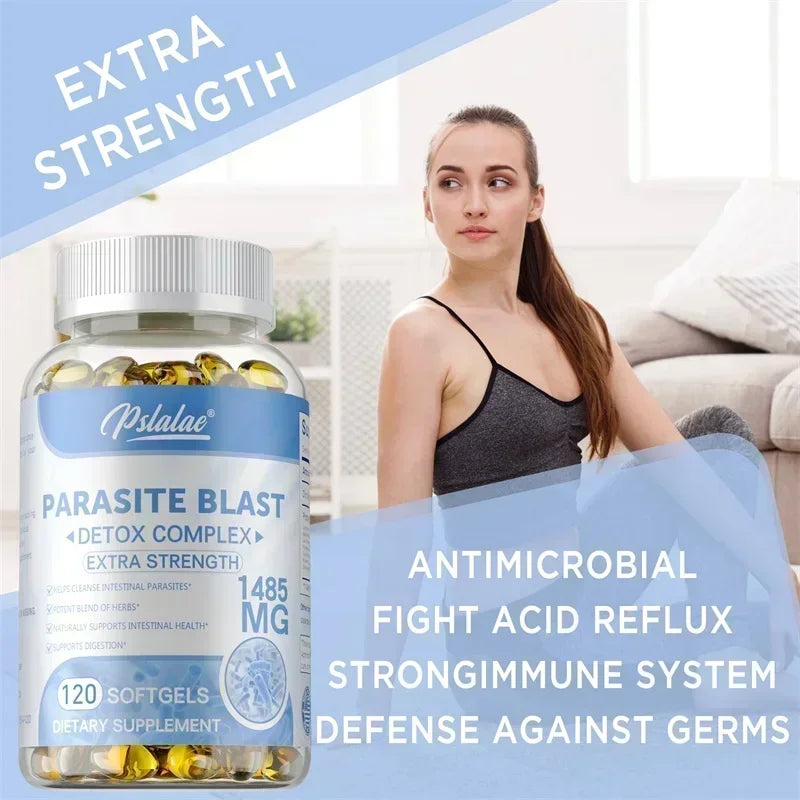 Parasite Blast - Support Intestinal Health,Eliminate Internal Parasites,Protect Digestive,Immune Health - 120 Capsules