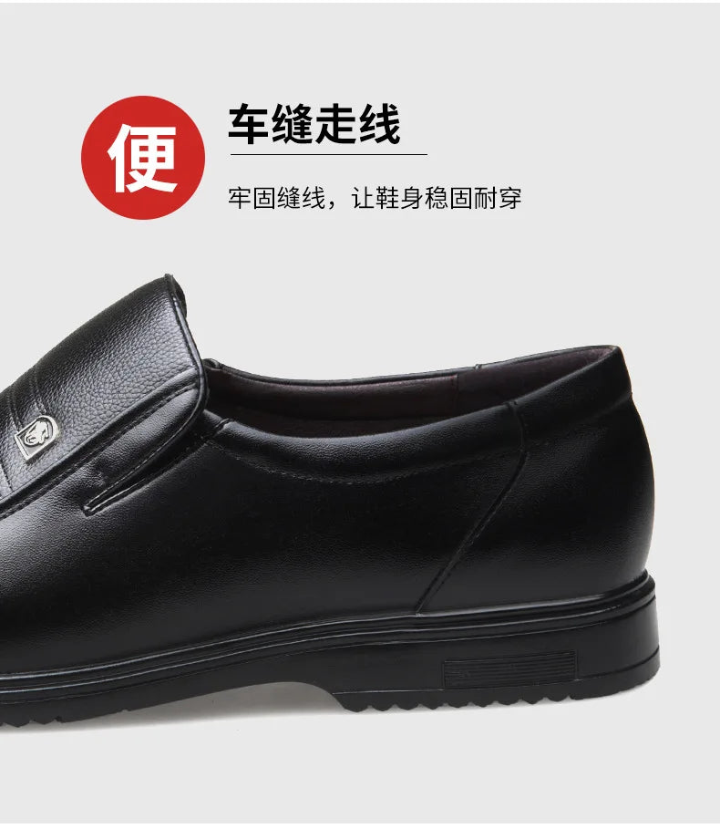Shoes Men Loafers Genuine Leather Handmade Slip On Business Casual Shoes Classic Soft Leather Hombre Breathable Men Shoes Flat