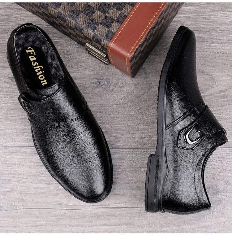 Social Shoe for Men Black Breathable In Summer Brown Dress Shoes Man Clothing High Quality Fashion 2024 Style Leather Casual 39