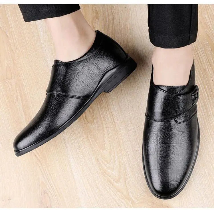 Social Shoe for Men Black Breathable In Summer Brown Dress Shoes Man Clothing High Quality Fashion 2024 Style Leather Casual 39