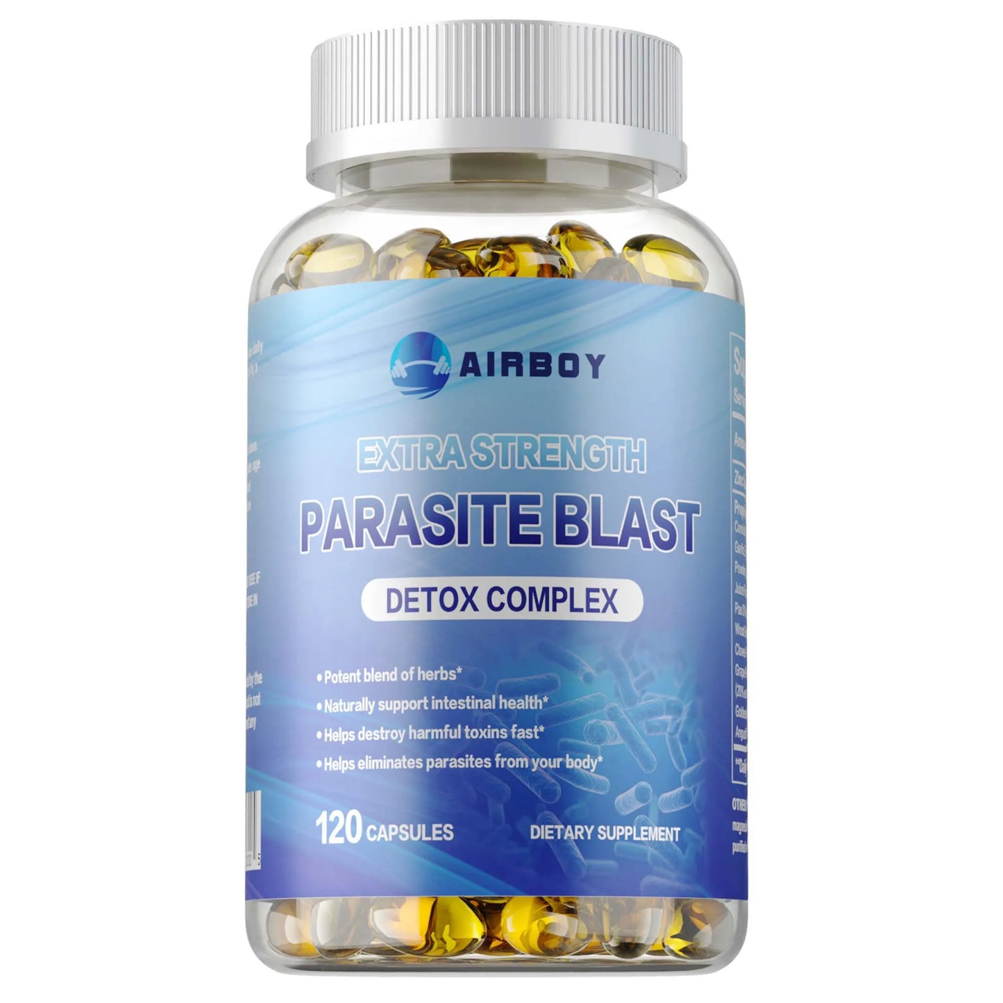 Parasite Blast Detox Complex - Weight Management,Supports Gut Health, Improves Digestion, Metabolism - 120 Capsules