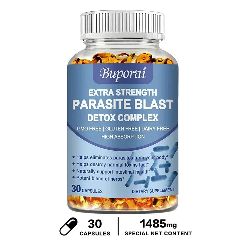 Parasite Blast Detox Complex - Eliminate Parasites, Cleanse The Intestines, and Improve Digestion