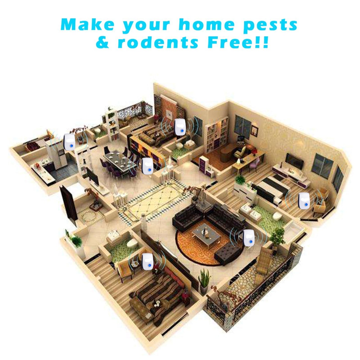 4 Pieces Insect Repellent And Mosquito Repellent Devices