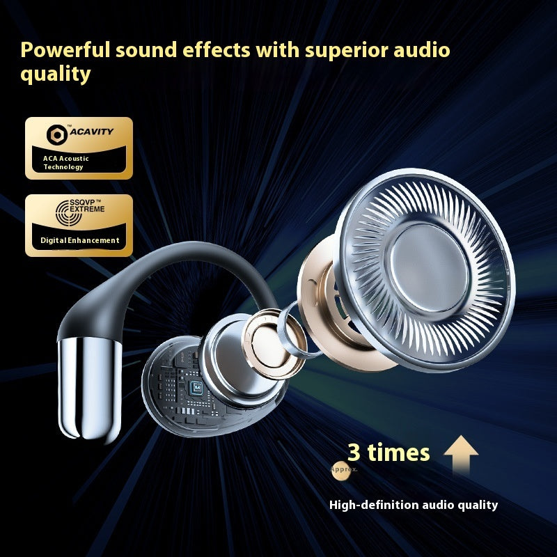 Bluetooth X5S Ear-mounted Comfortable Wear AI Translation Headphones