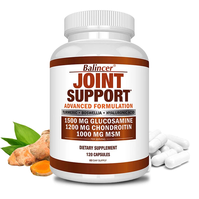 Glucosamine & Chondroitin & MSM 3-in-1 - Joint Health Support Supplement - Non-GMO, Vegetarian Capsules