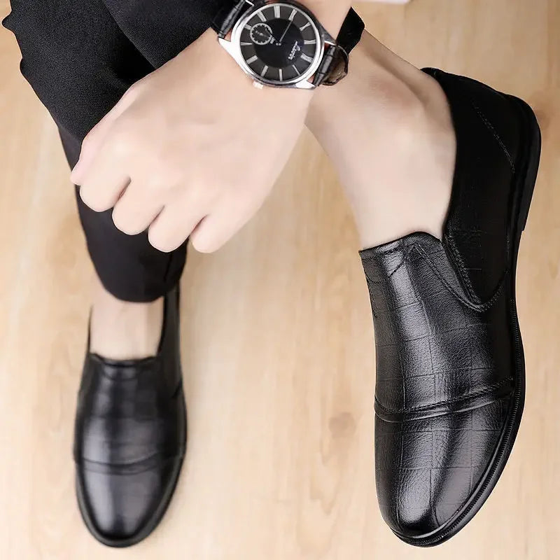 Natural Gumrukfree Genuine Leather Dress Shoes Man Casual Business Social Shoe for Men Elegant and Classic Official Legitimate