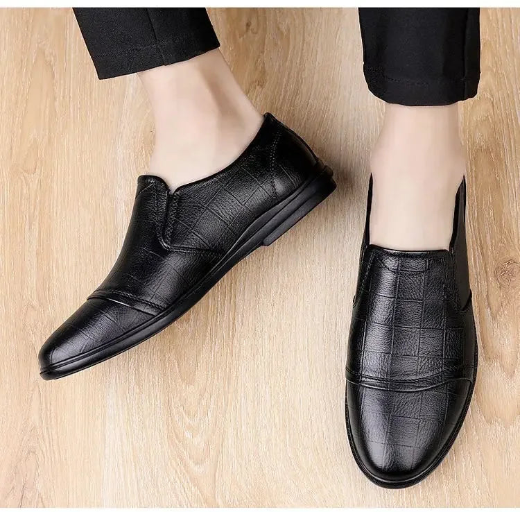 Natural Gumrukfree Genuine Leather Dress Shoes Man Casual Business Social Shoe for Men Elegant and Classic Official Legitimate