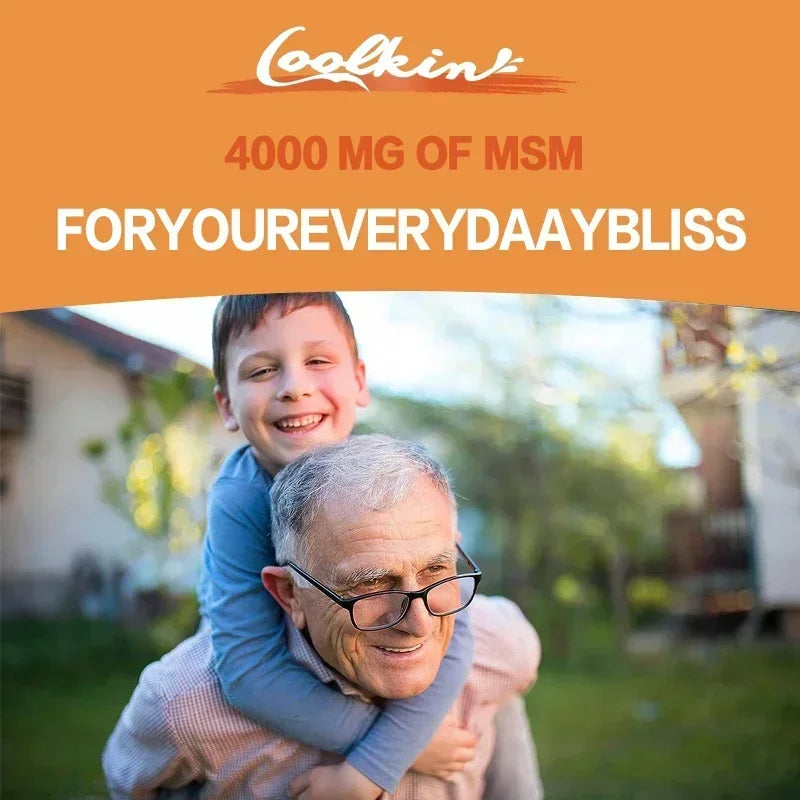 Glucosamine Chondroitin MSM - Supports Joint Health, Relieves Pain, Improves Joint Flexibility, and Enhances Immunity