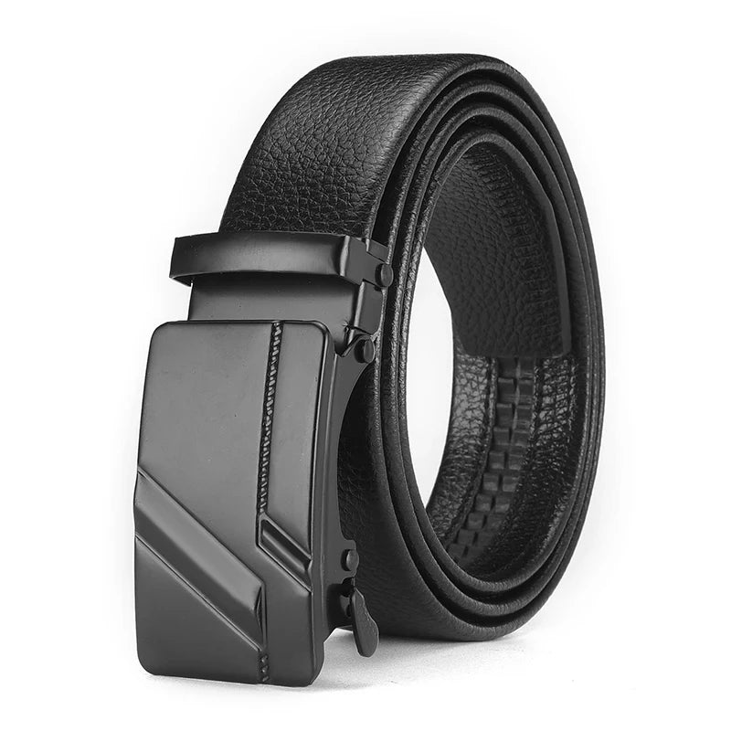 Fashion Business Men's Belt Genuine Luxury Brand Belt Metal Buckle Belt High-Quality PU Leather Soft Belt With Cargo Pants Jeans