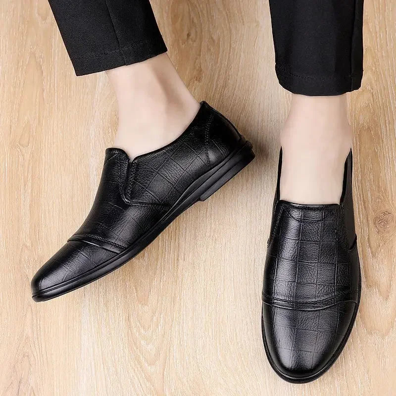 Natural Gumrukfree Genuine Leather Dress Shoes Man Casual Business Social Shoe for Men Elegant and Classic Official Legitimate