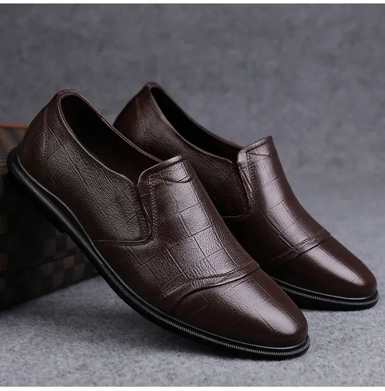Natural Gumrukfree Genuine Leather Dress Shoes Man Casual Business Social Shoe for Men Elegant and Classic Official Legitimate