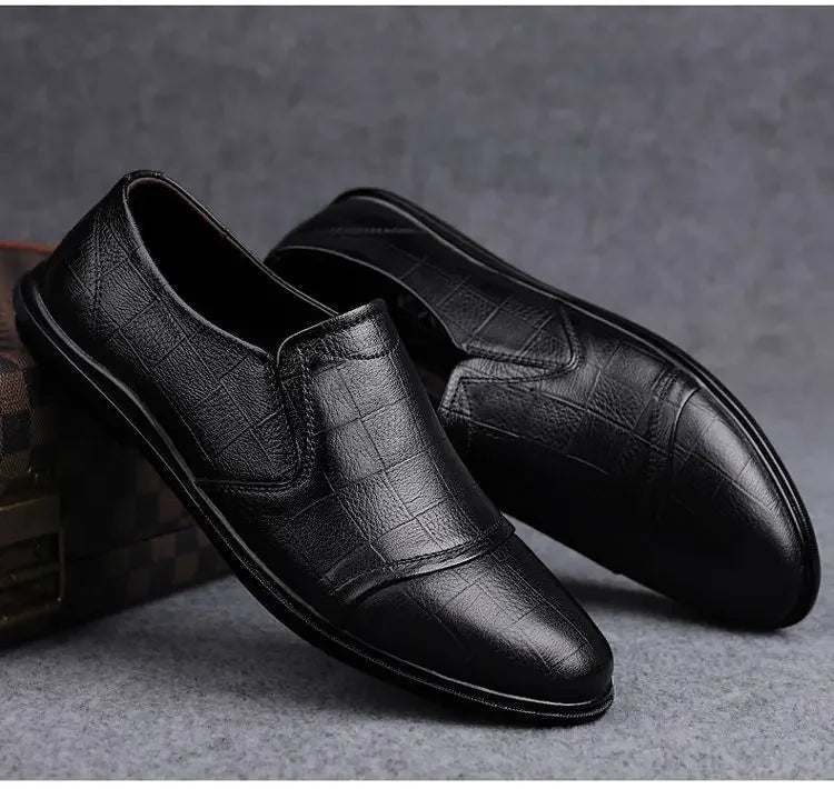 Natural Gumrukfree Genuine Leather Dress Shoes Man Casual Business Social Shoe for Men Elegant and Classic Official Legitimate