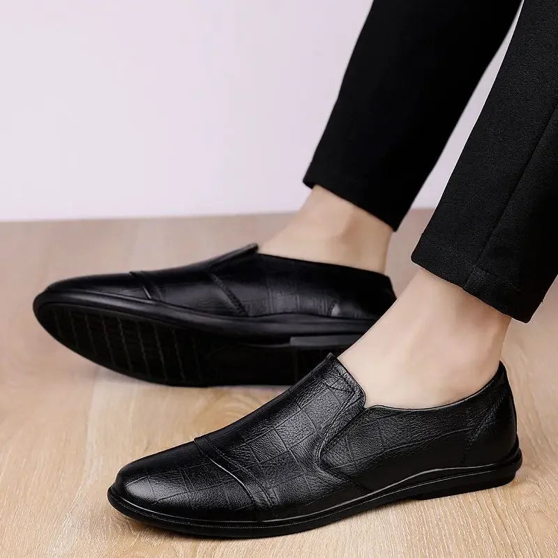 Natural Gumrukfree Genuine Leather Dress Shoes Man Casual Business Social Shoe for Men Elegant and Classic Official Legitimate