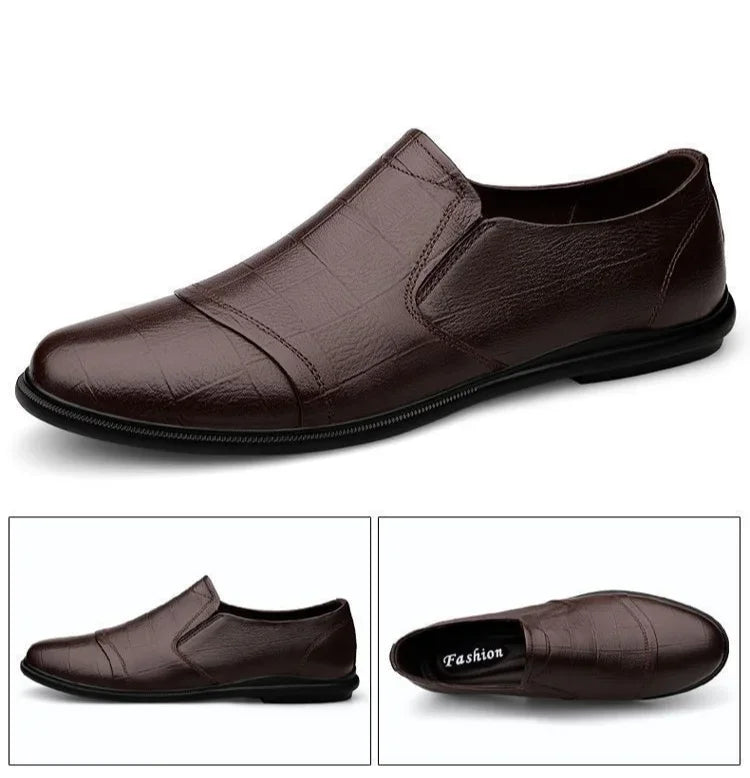 Natural Gumrukfree Genuine Leather Dress Shoes Man Casual Business Social Shoe for Men Elegant and Classic Official Legitimate