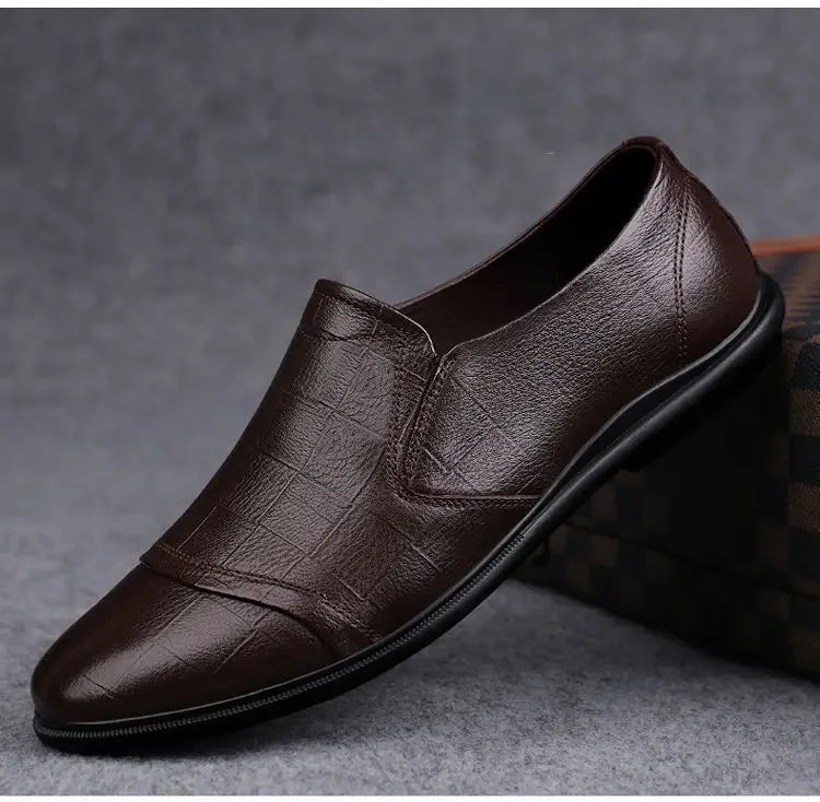 Natural Gumrukfree Genuine Leather Dress Shoes Man Casual Business Social Shoe for Men Elegant and Classic Official Legitimate