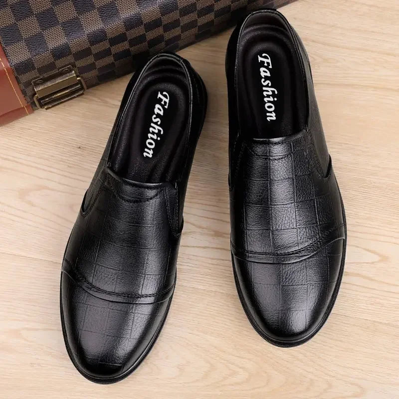 Natural Gumrukfree Genuine Leather Dress Shoes Man Casual Business Social Shoe for Men Elegant and Classic Official Legitimate
