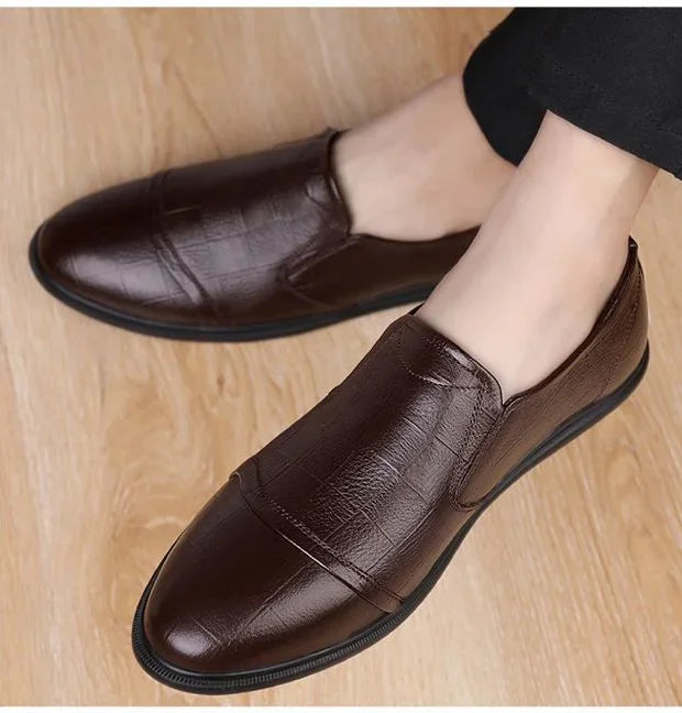 Natural Gumrukfree Genuine Leather Dress Shoes Man Casual Business Social Shoe for Men Elegant and Classic Official Legitimate