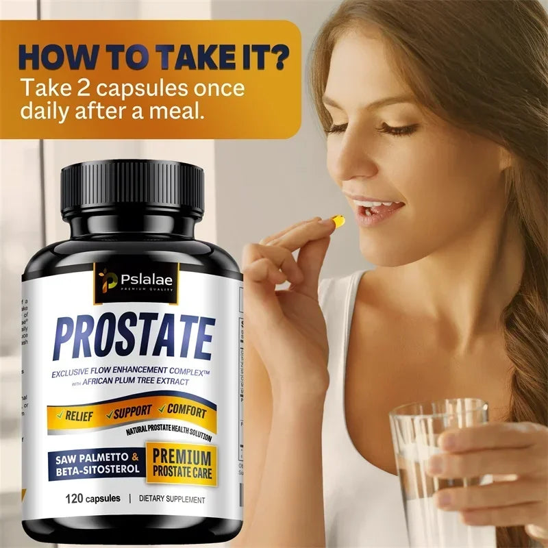 Prostate Supplements - Helps Support Prostate Health, Reduces Nighttime Bathroom Visits, and Relieves Urinary Tract Problems