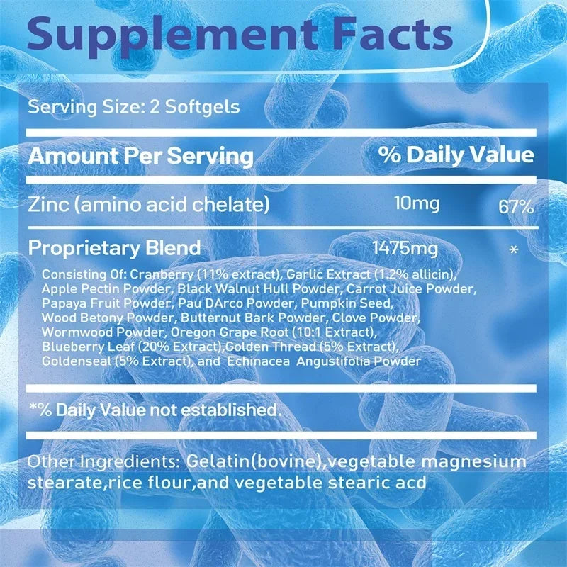 Parasite Blast Detox Complex - Eliminates Parasites, Relieves Indigestion, Supports Gastrointestinal Health