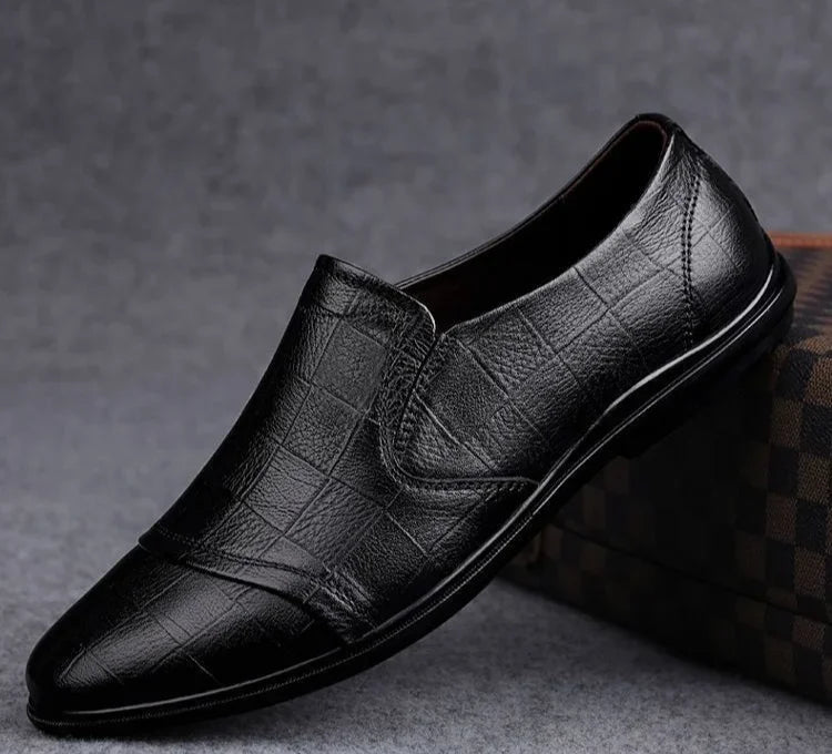 Natural Gumrukfree Genuine Leather Dress Shoes Man Casual Business Social Shoe for Men Elegant and Classic Official Legitimate