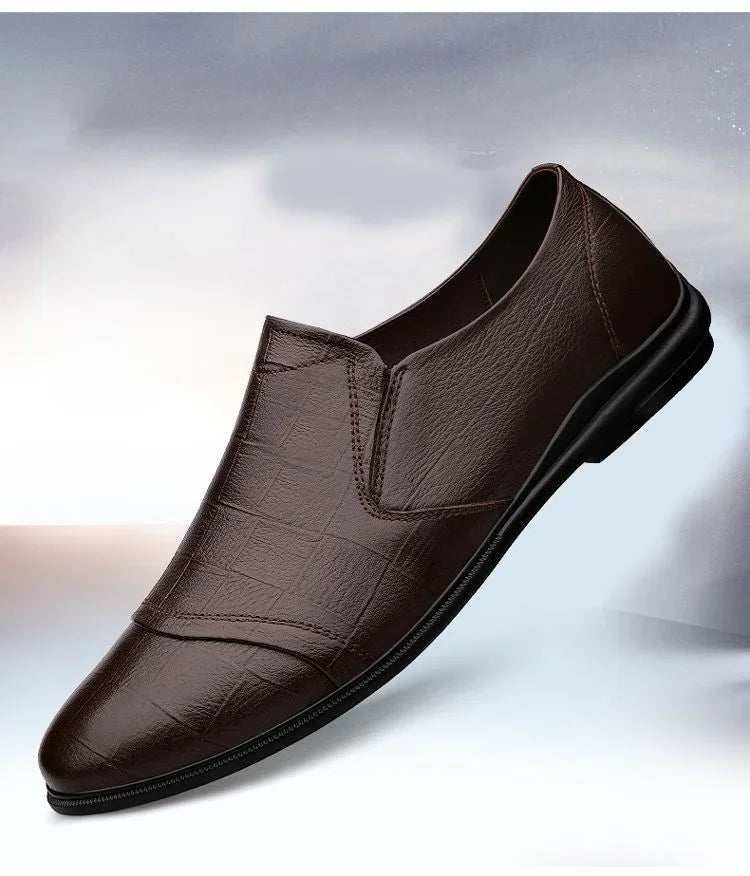 Natural Gumrukfree Genuine Leather Dress Shoes Man Casual Business Social Shoe for Men Elegant and Classic Official Legitimate