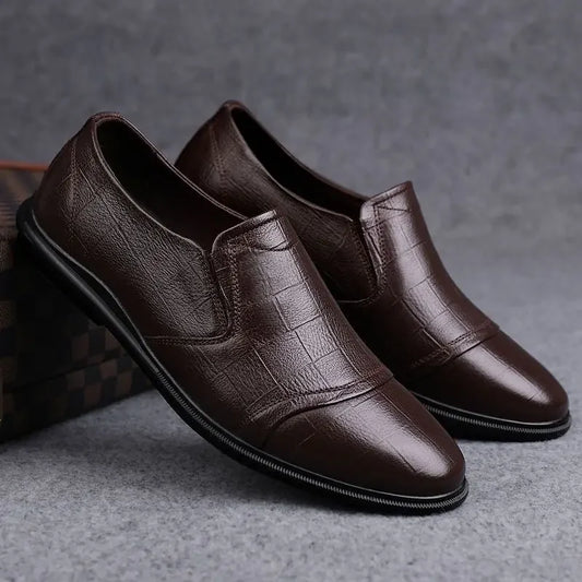 Natural Gumrukfree Genuine Leather Dress Shoes Man Casual Business Social Shoe for Men Elegant and Classic Official Legitimate