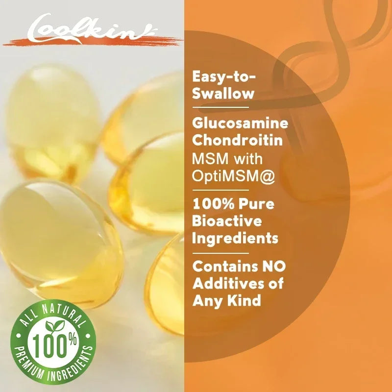 Glucosamine Chondroitin MSM - Supports Joint Health, Relieves Pain, Improves Joint Flexibility, and Enhances Immunity