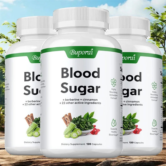 Blood Sugar Capsules - Supports Blood Sugar Balance, Promotes Metabolism, Digestion and Heart Health