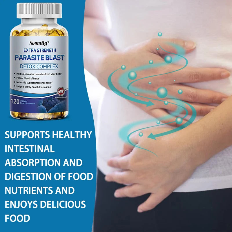 Parasite Blast - Bowel Cleansing Supplement, Digestive Health, Immune Health, Parasite Removal, and Improve Digestion