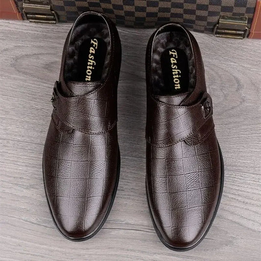 Social Shoe for Men Black Breathable In Summer Brown Dress Shoes Man Clothing High Quality Fashion 2024 Style Leather Casual 39