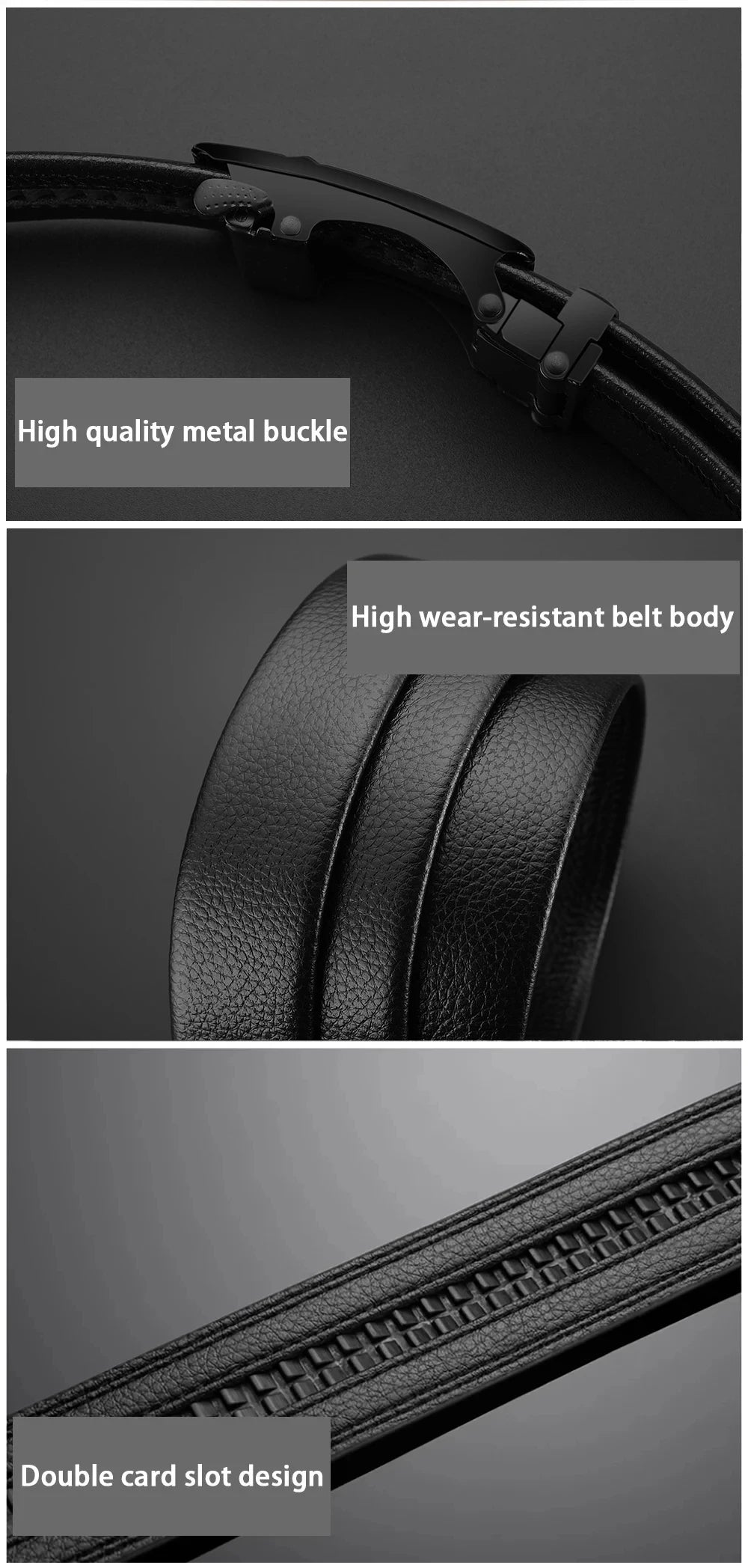 Fashion Business Men's Belt Genuine Luxury Brand Belt Metal Buckle Belt High-Quality PU Leather Soft Belt With Cargo Pants Jeans