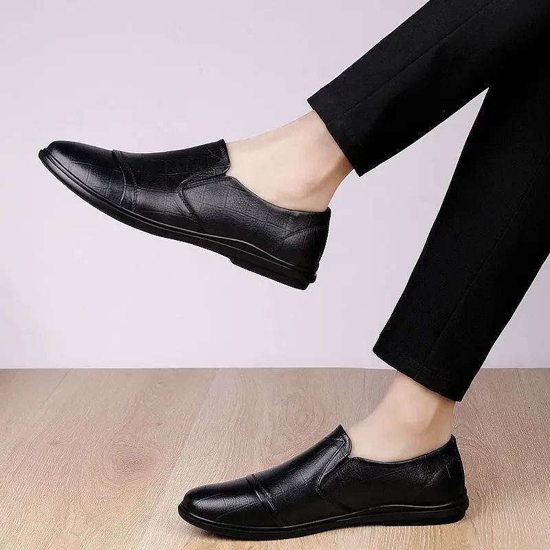 Natural Gumrukfree Genuine Leather Dress Shoes Man Casual Business Social Shoe for Men Elegant and Classic Official Legitimate