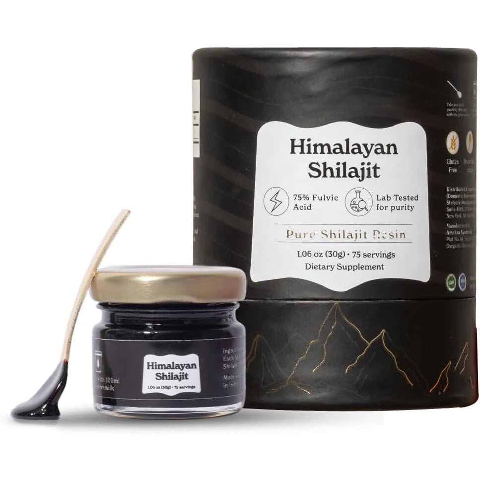 Pure Himalayan Shilajit Resin High Potency for Men & Women 85+ Trace Minerals for Stamina and Muscle Bulding Free Shipping
