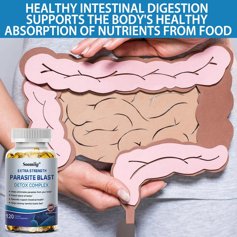Parasite Blast - Bowel Cleansing Supplement, Digestive Health, Immune Health, Parasite Removal, and Improve Digestion