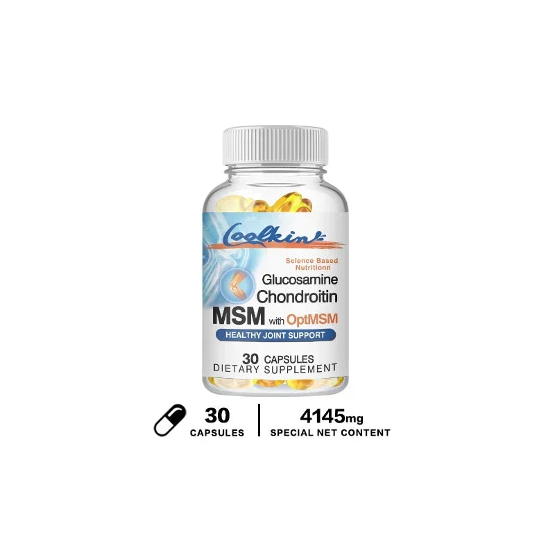 Glucosamine Chondroitin MSM - Supports Joint Health, Relieves Pain, Improves Joint Flexibility, and Enhances Immunity