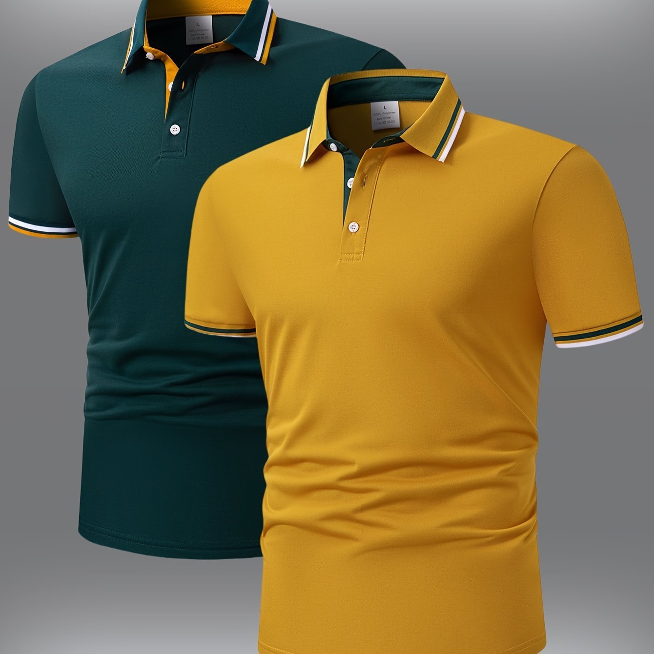 Men's Short-sleeved Shirt With Contrasting Blue And Pink Collar